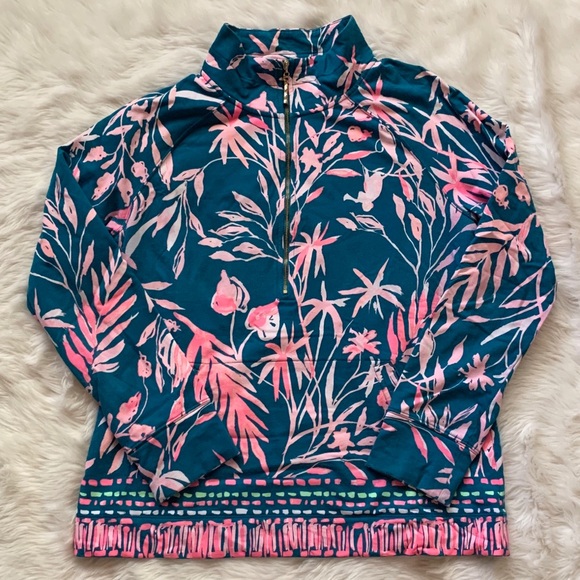 Lilly Pulitzer Tops - Lilly Pulitzer Skipper Popover in Tidal Wave